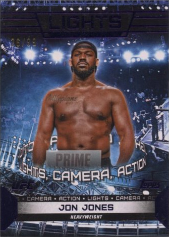 Jon Jones 2024 Topps Knockout UFC Lights (Lights, Camera, Action) #LTS-20 Black