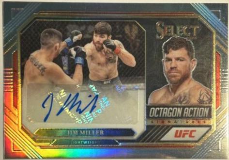 Jim Miller 2023 Panini Select UFC Octagon Action Signatures #6 Disco