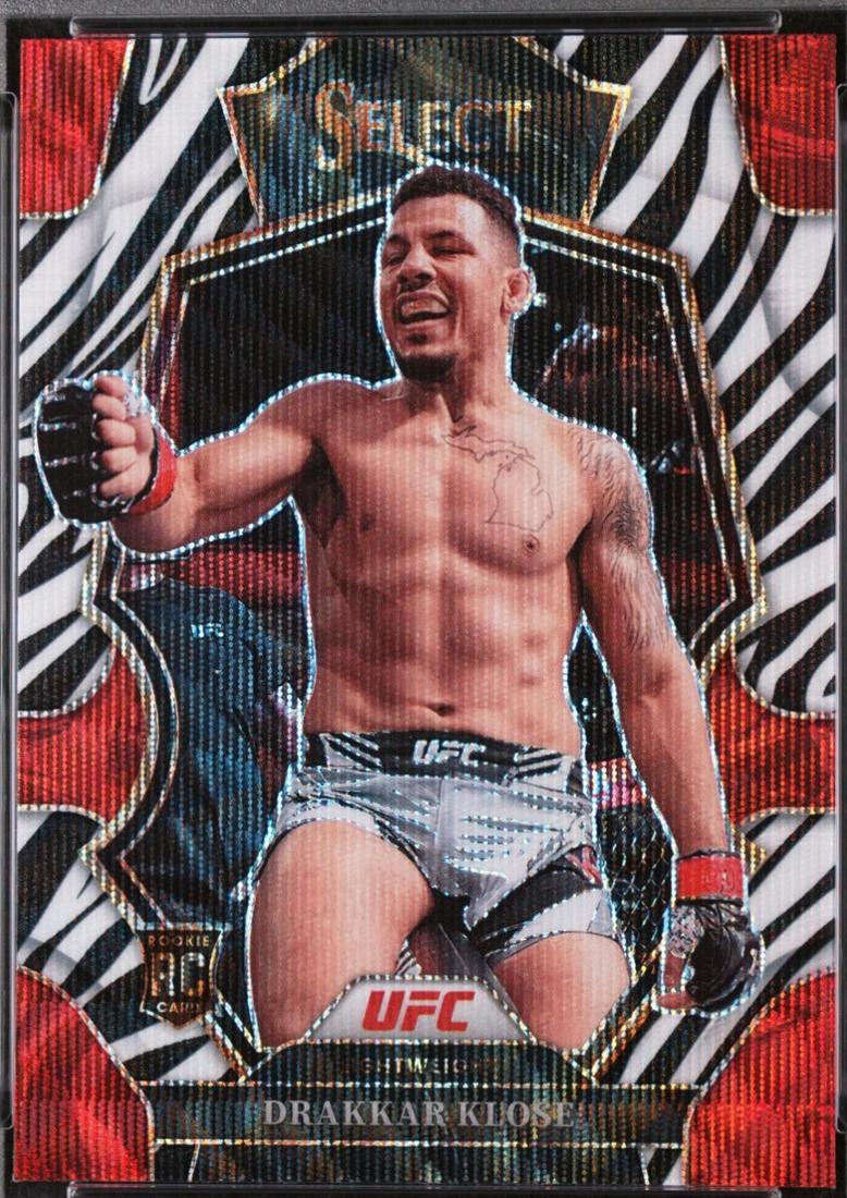 Drakkar Klose 2023 Panini Select UFC Premier Level #132 Zebra
