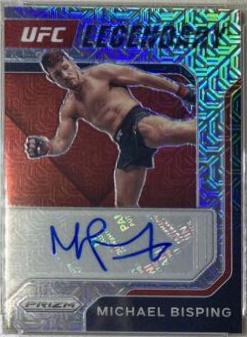 Michael Bisping 2022 Panini Prizm UFC Legendary Signatures #15 Mojo