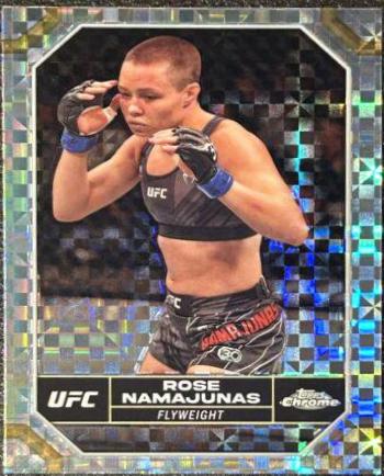 Rose Namajunas 2024 Topps Chrome UFC Base #169 X-Fractor