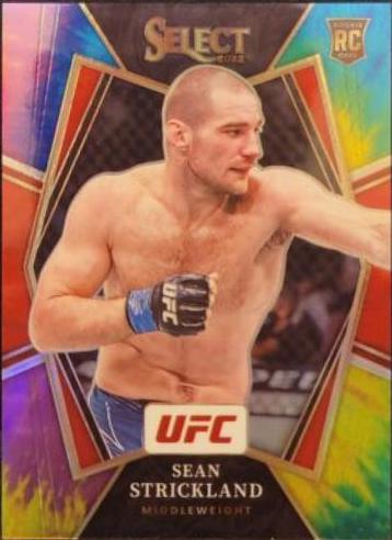 Sean Strickland 2022 Panini Select UFC Premier Level #117 Tie Dye