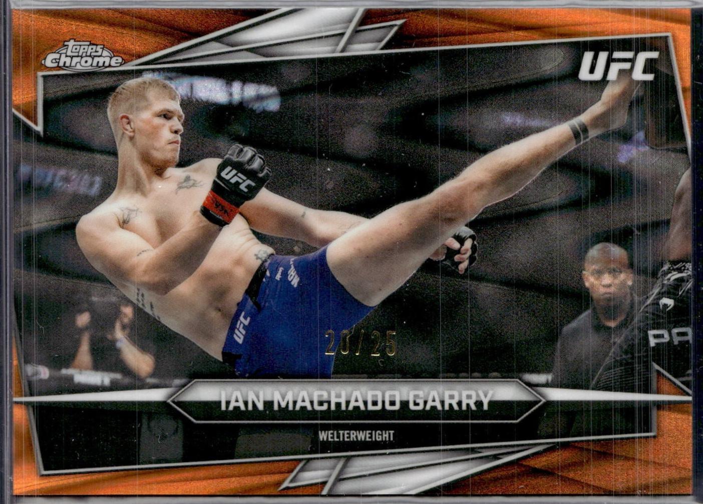 Ian Machado Garry 2026 Topps Chrome UFC Base #93 Orange Ray Wave Refractor