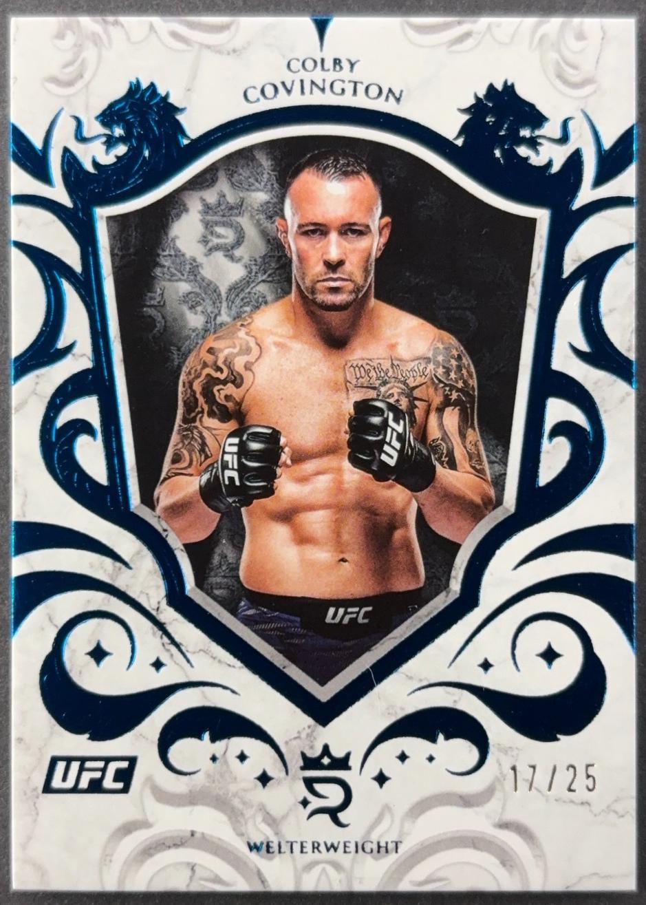 Colby Covington 2025 Topps Royalty UFC Base #92 Blue