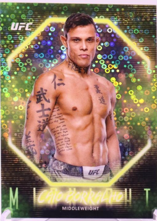 Caio Borralho 2025 Topps Midnight UFC Base #91 Morning