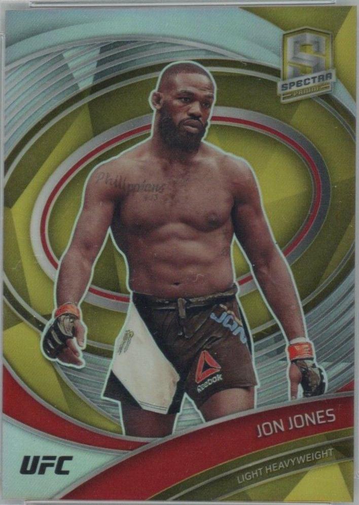 Jon Jones 2021 Panini Chronicles UFC Base Spectra #288 Gold