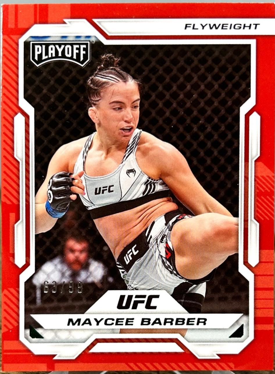 Maycee Barber 2023 Panini Chronicles UFC Base Playoff #168 Green