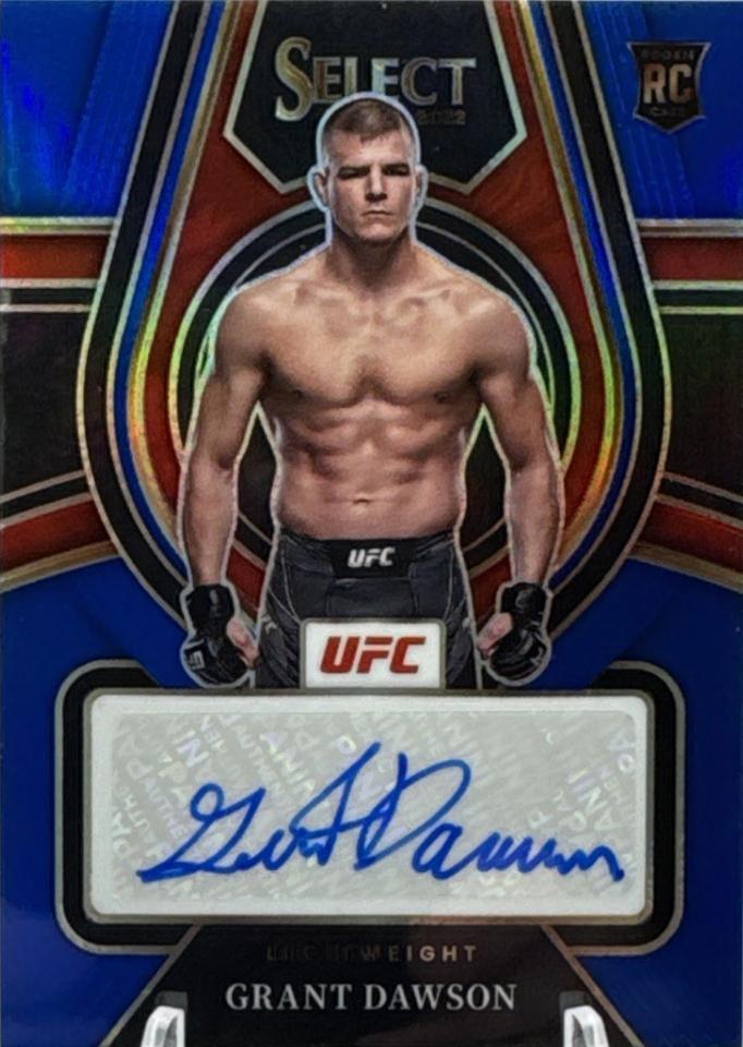 Grant Dawson 2022 Panini Select UFC Rookie Signatures #8 Blue