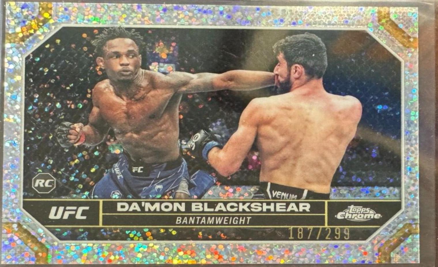 Da'Mon Blackshear 2024 Topps Chrome UFC Base #21 Speckle Refractor