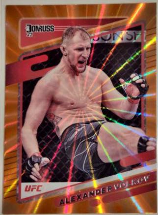 Alexander Volkov 2022 Panini Donruss UFC Base #33 Orange