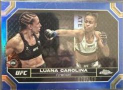 Luana Carolina 2024 Topps Chrome UFC Base #93 Blue Refractor