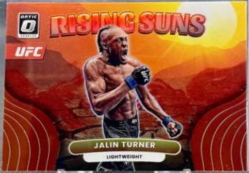 Jalin Turner 2023 Panini Donruss Optic UFC Rising Suns #21 Red
