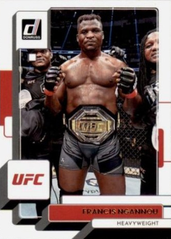 Francis Ngannou 2023 Panini Donruss UFC Base #190 Press Proof Silver