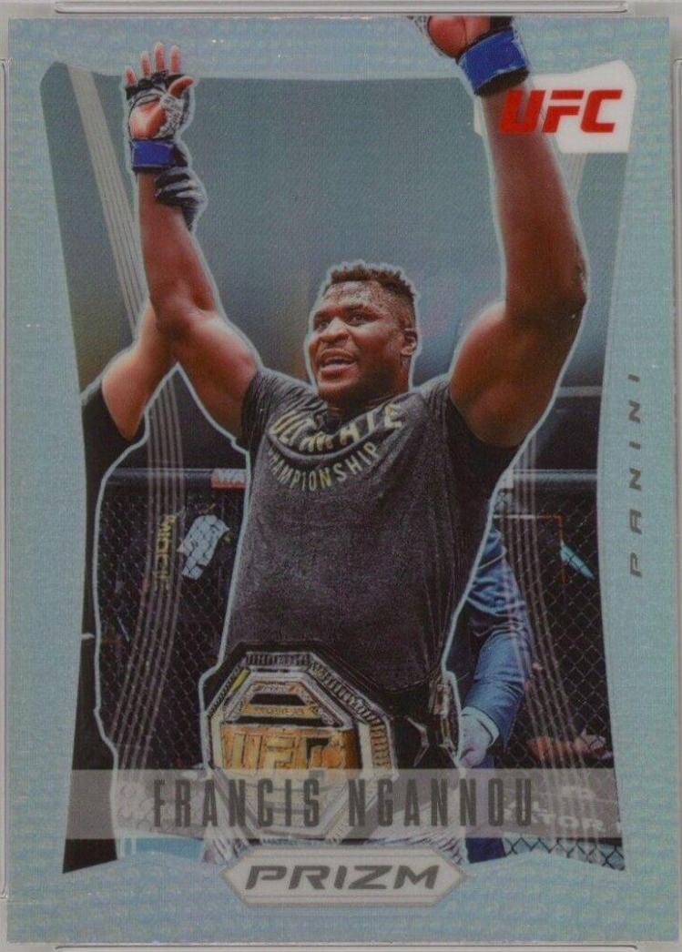 Francis Ngannou 2022 Panini Prizm UFC Prizm Flashback #12 Silver