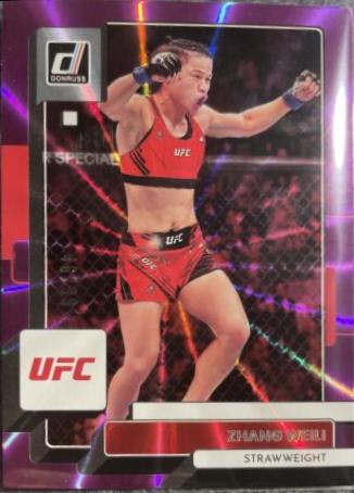 Zhang Weili 2023 Panini Donruss UFC Base #141 Purple Laser