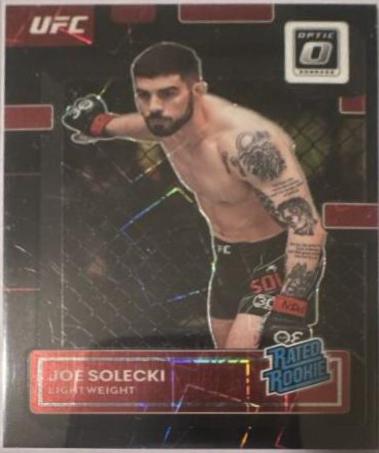 Joe Solecki 2023 Panini Donruss Optic UFC Base #117 Black Velocity