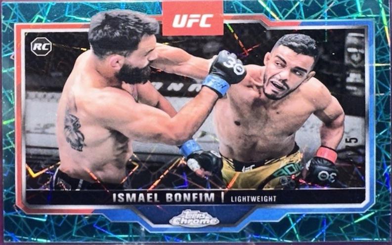 Ismael Bonfim 2025 Topps Chrome UFC Base #13 Teal Lazer Refractor