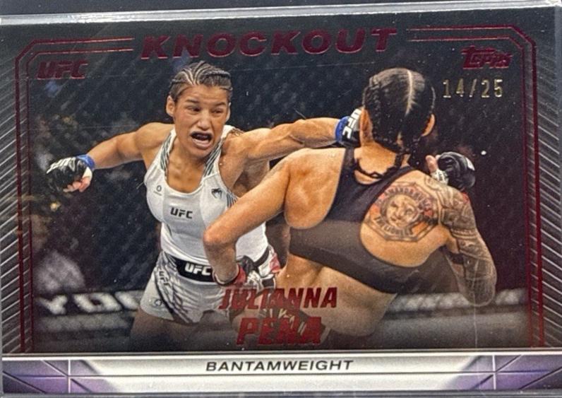 Julianna Peña 2024 Topps Knockout UFC Base #41 Red
