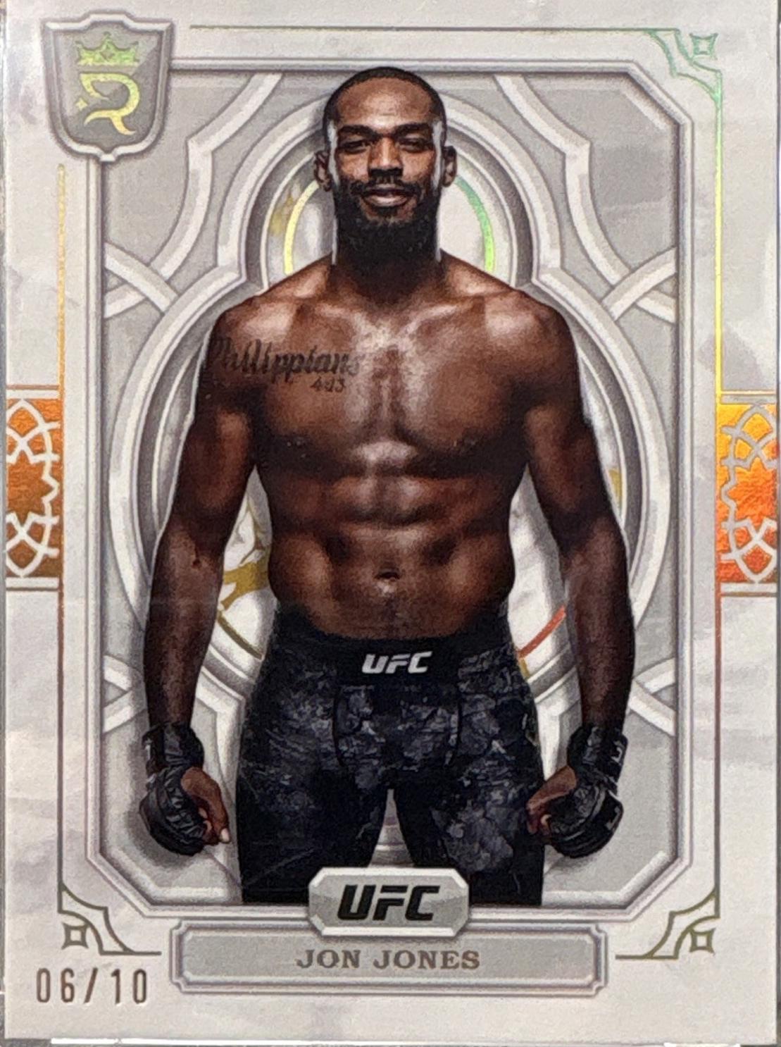 Jon Jones 2024 Topps Royalty UFC Base #40 Gold
