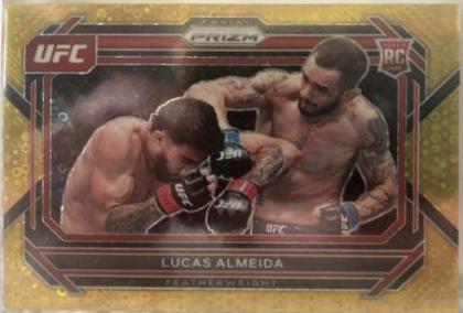 Lucas Almeida 2023 Panini Prizm Under Card UFC Base #75 Gold