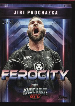 Jiri Prochazka 2025 Topps Knockout UFC Ferocity #FE-20 Platinum