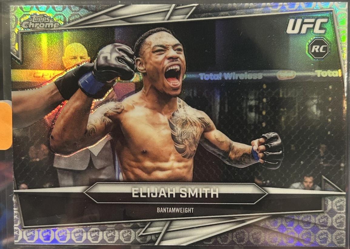Elijah Smith 2026 Topps Chrome UFC Base #41 UFC Glove Refractor