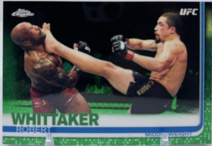 Robert Whittaker 2019 Topps Chrome UFC Base #37 Green