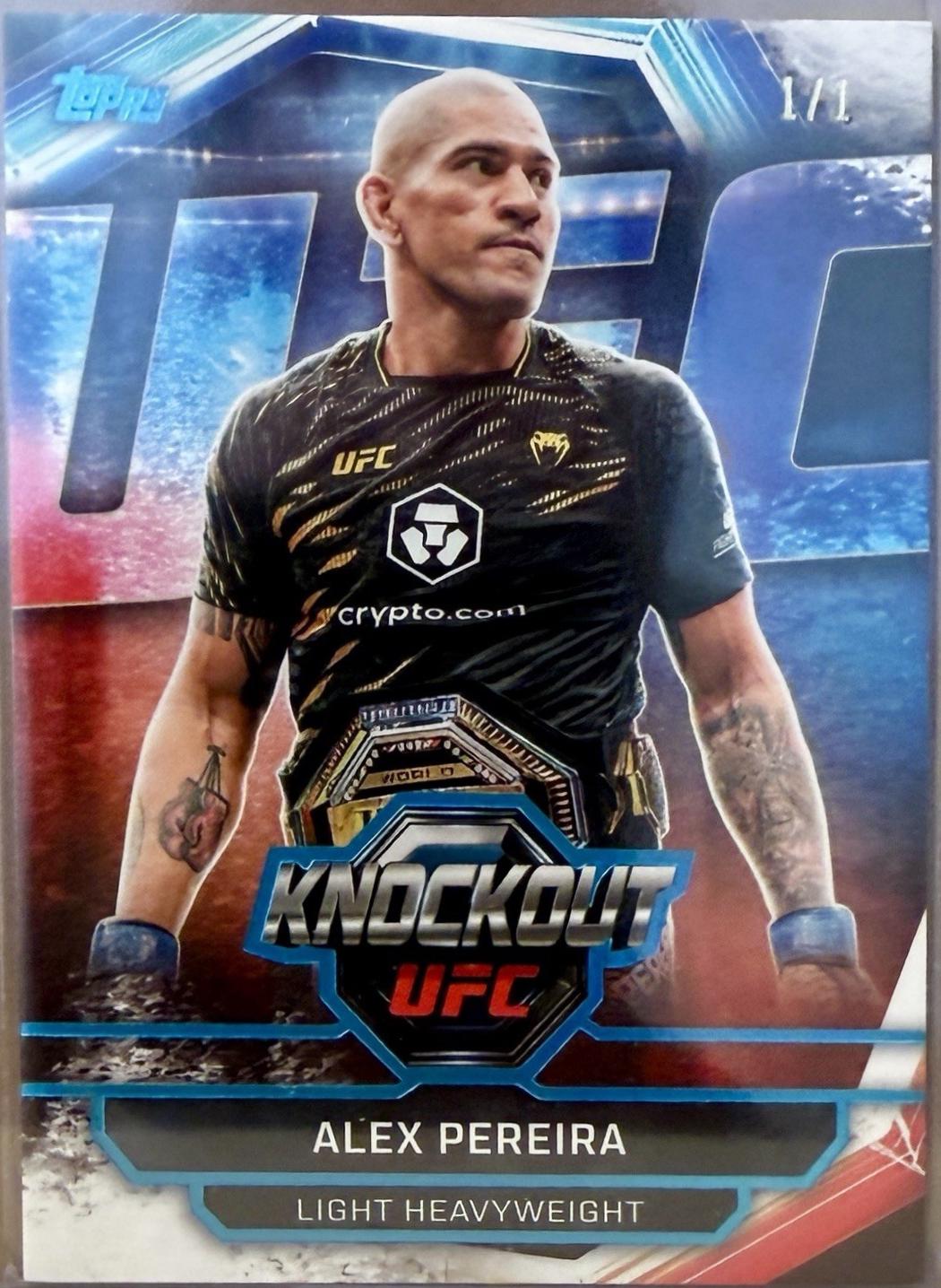 Alex Pereira 2026 Topps Knockout UFC Base #24 Platinum