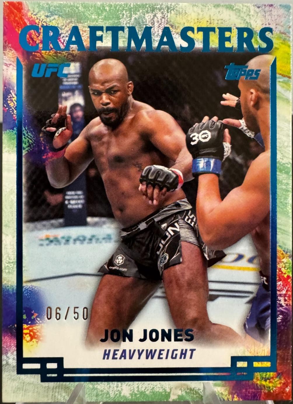 Jon Jones 2024 Topps Knockout UFC Craftmasters #CRM-4 Blue