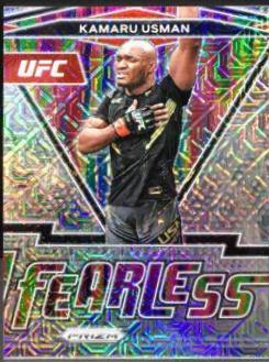 Kamaru Usman 2022 Panini Prizm UFC Fearless #6 Mojo