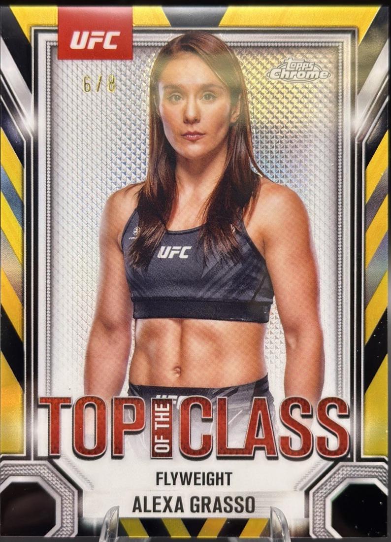 Alexa Grasso 2025 Topps Chrome UFC Top of the Class #TTC-3 Superfractor