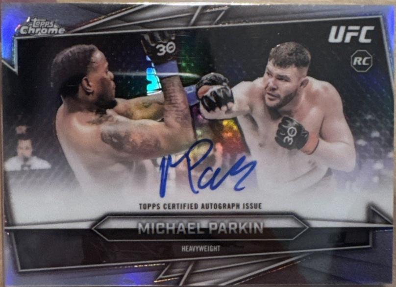 Michael Parkin 2026 Topps Chrome UFC Base Autographs #BAV-MP Refractor
