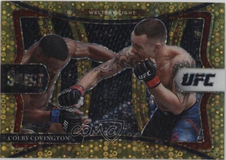 Colby Covington 2021 Panini Select UFC Premier Level #197 Gold Disco