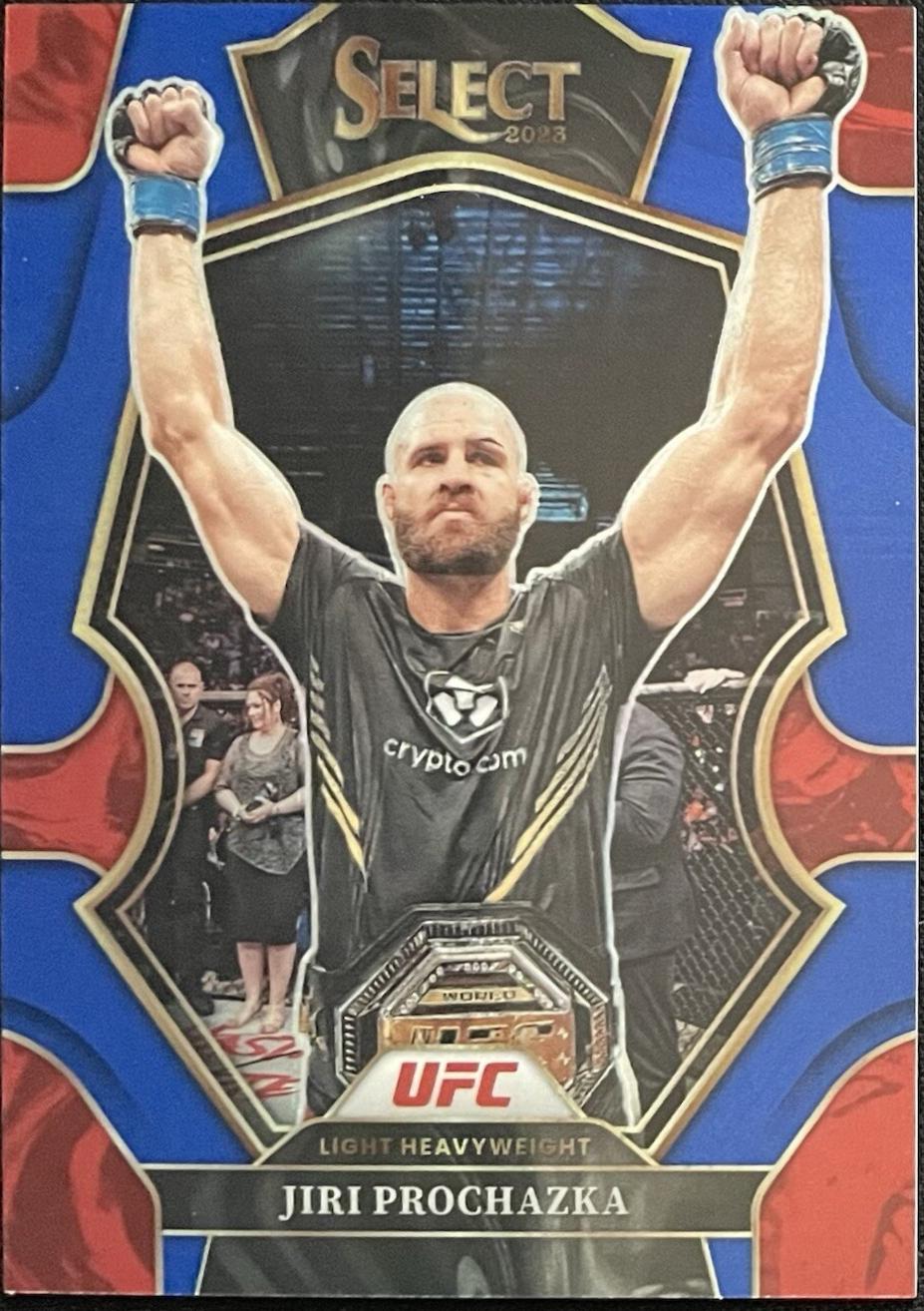 Jiri Prochazka 2023 Panini Select UFC Premier Level #144 Red Blue Prizm