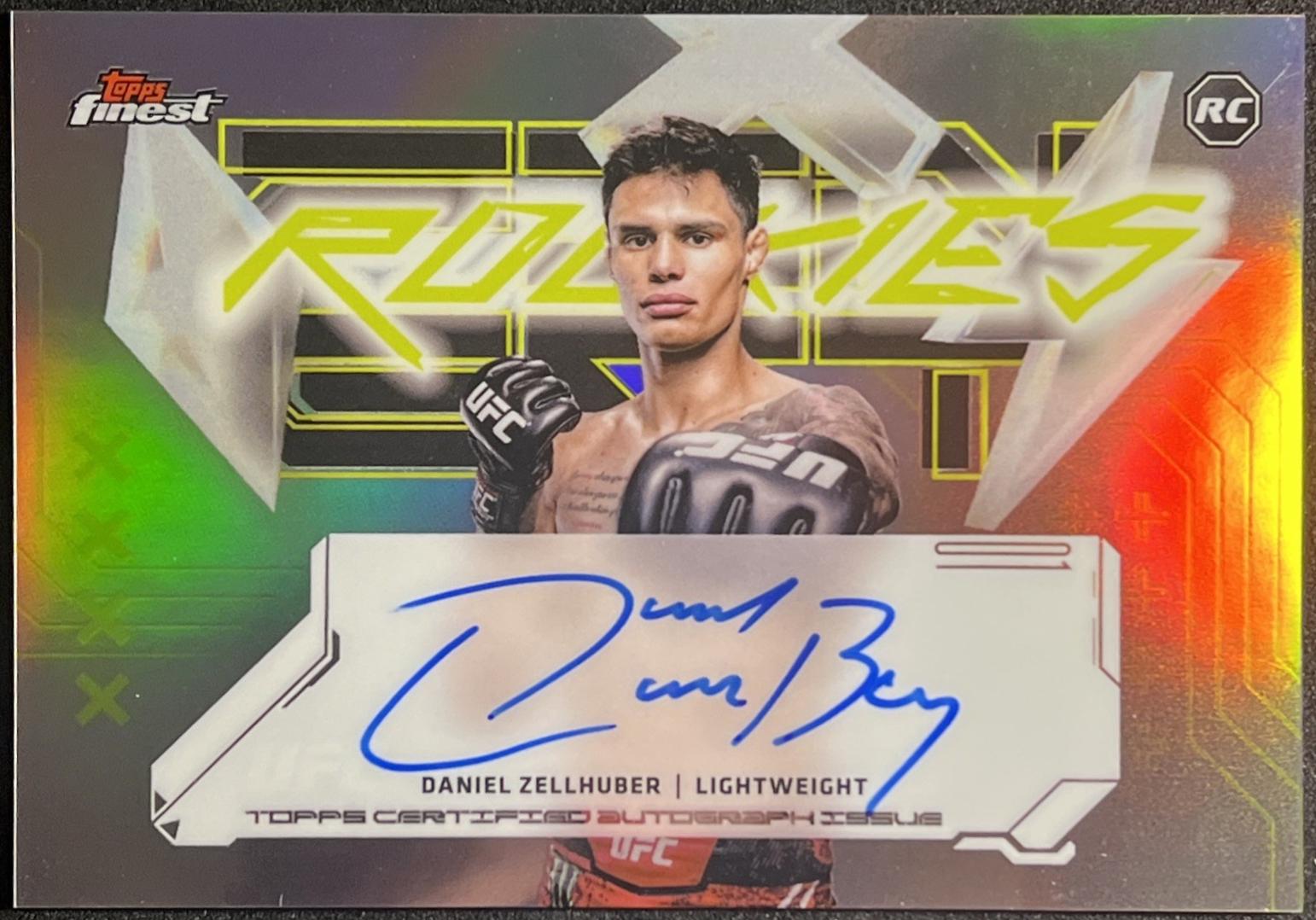 Daniel Zellhuber 2025 Topps Finest UFC Finest Rookie Autographs #FRA-DZ Refractor