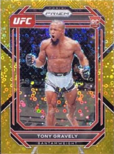 Tony Gravely 2023 Panini Prizm Under Card UFC Base #148 Gold