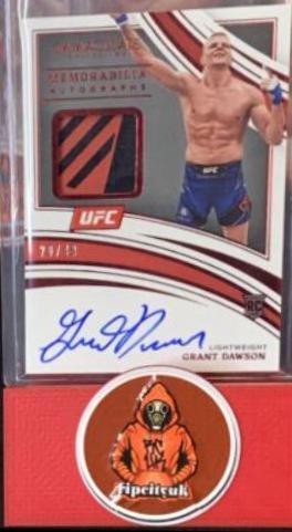 Grant Dawson 2022 Panini Immaculate UFC Rookie Memorabilia Autographs #106 Red