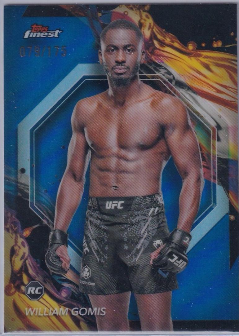 William Gomis 2024 Topps Finest UFC Base Uncommon #171 Blue Refractor