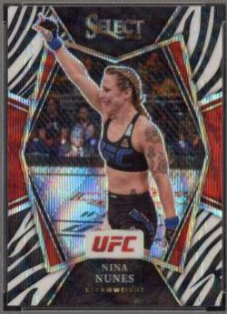 Nina Nunes 2022 Panini Select UFC Premier Level #116 Green and Purple