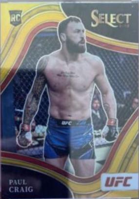 Paul Craig 2022 Panini Select UFC Octagonside #224 Gold Flash