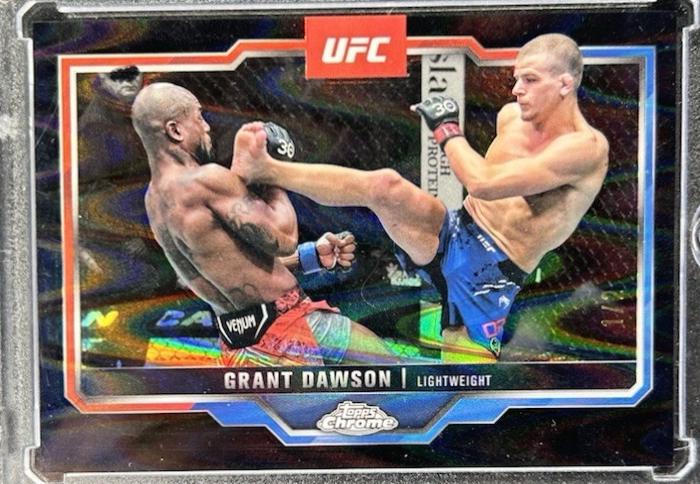 Grant Dawson 2025 Topps Chrome UFC Base #22 Black Geometric Refractor