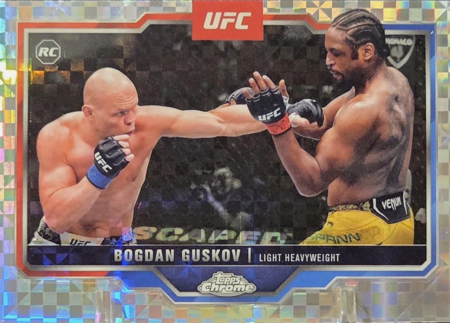 Bogdan Guskov 2025 Topps Chrome UFC Base #115 X-Fractor
