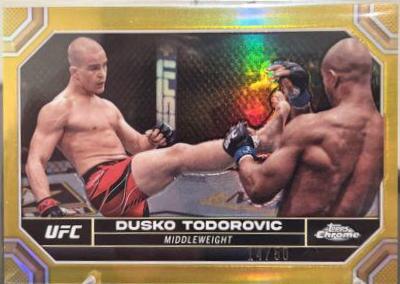 Dusko Todorovic 2024 Topps Chrome UFC Base #63 Gold Refractor