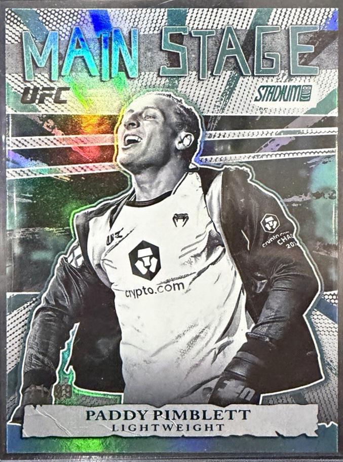 Paddy Pimblett 2026 Topps Stadium Club UFC Main Stage #MS-1 Red