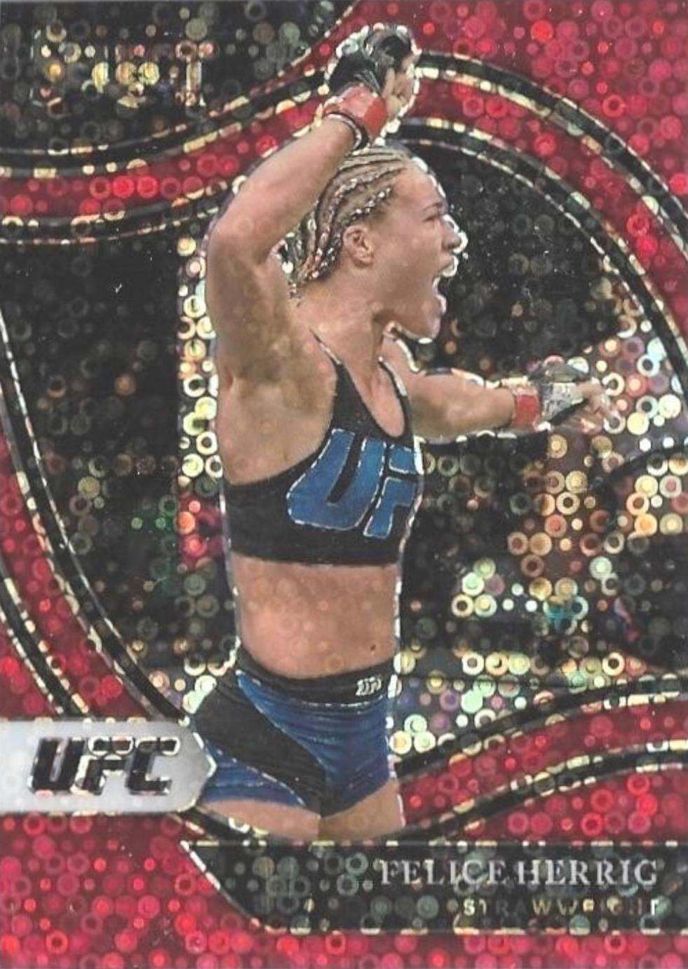 Felice Herrig 2021 Panini Select UFC Octagonside #279 Red Disco