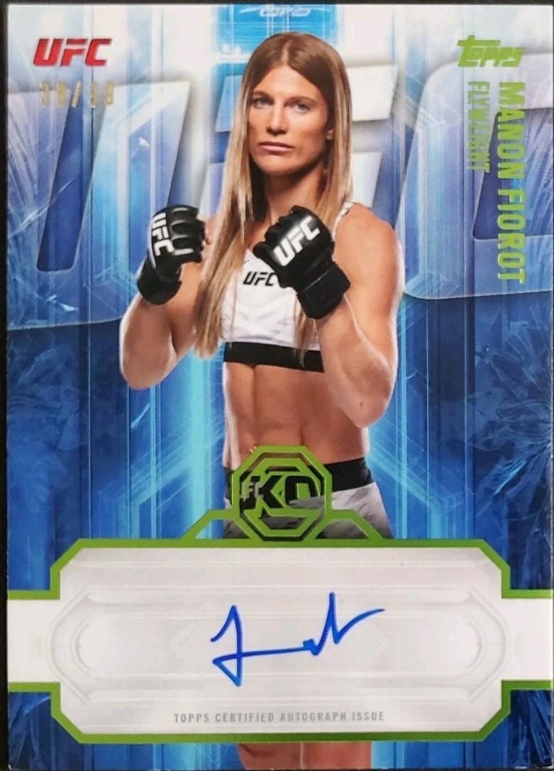Manon Fiorot 2026 Topps Knockout UFC Knockout Autographs #KOA-MFT Lime Green