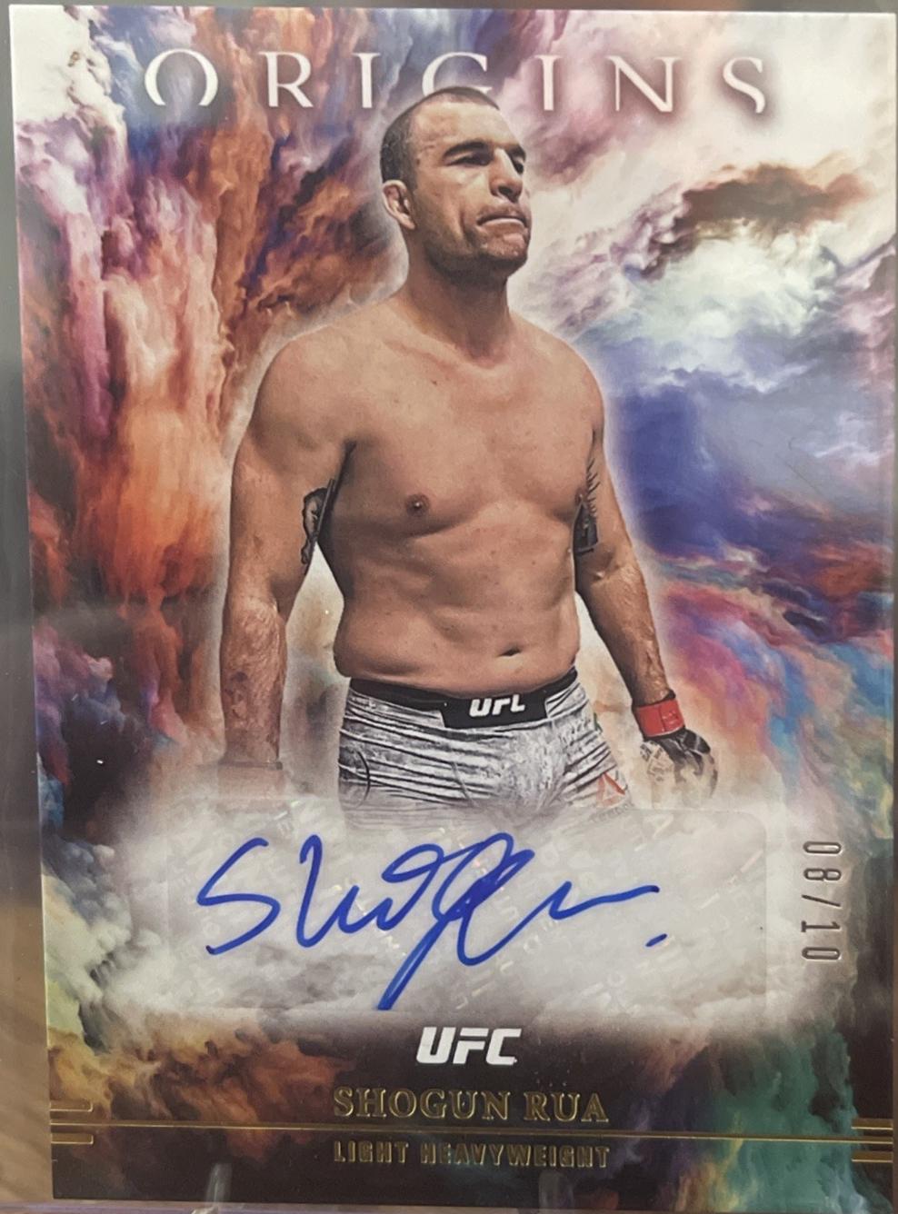 Mauricio Rua 2021 Panini Chronicles UFC Origins Autographs #12 Gold