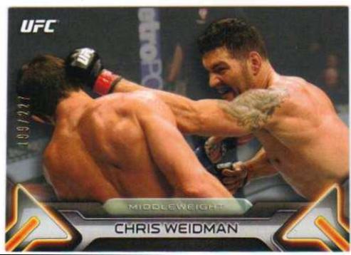 Chris Weidman 2016 Topps UFC Knockout Base #5 Silver