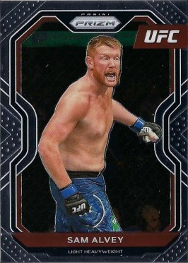 Sam Alvey 2021 Panini Prizm UFC Base #51 Gold
