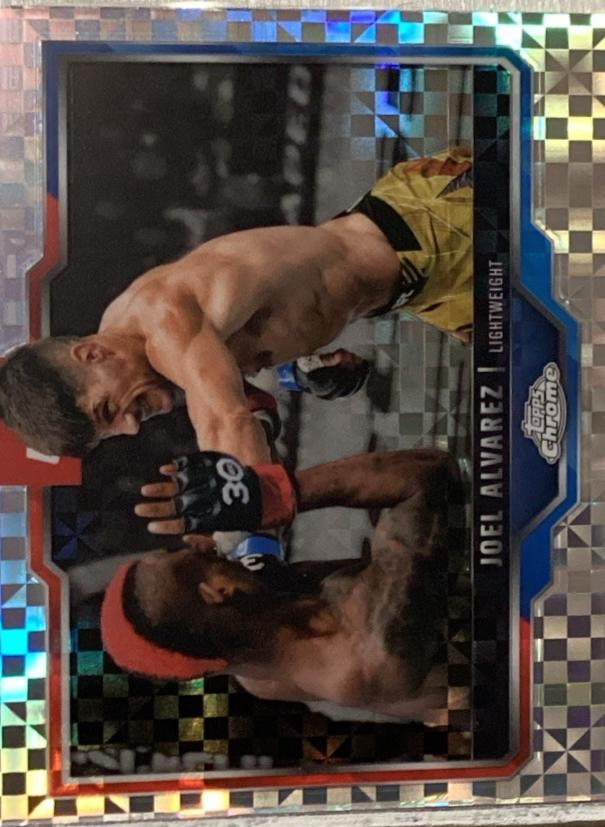 Joel Alvarez 2025 Topps Chrome UFC Base #65 X-Fractor